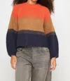 Spiritual Gangster Blythe Colorblock Sweater In Multi