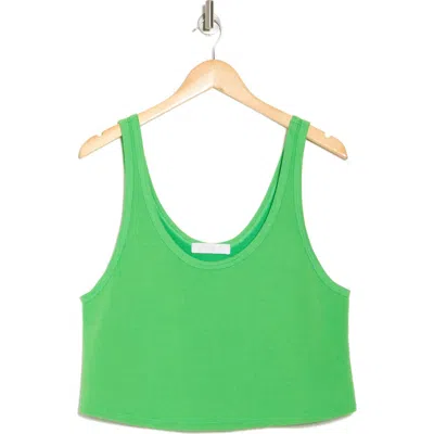 Spiritual Gangster Bree Boxy Crop Tank In Palm Green