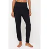 Spiritual Gangster Rowan Rib Pull-on Pants In Black
