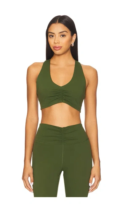 Spiritual Gangster Calypso Longline Sports Bra In Green