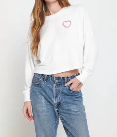 Spiritual Gangster Care Isabel Long Sleeve Top In White