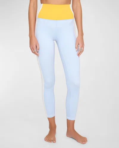 Spiritual Gangster Cora Colorblock 7/8 Leggings In Windsurfer Colorblock