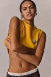 Spiritual Gangster Crawford Crop Tank Top In Yellow