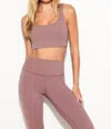 Spiritual Gangster Delmar Longline Bra In Rose Blush In Brown