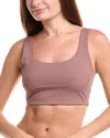 Spiritual Gangster Delmar Longline Bra In Rose Blush In Pink