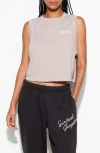 Spiritual Gangster Doheny Cotton Crop Tank In Gray