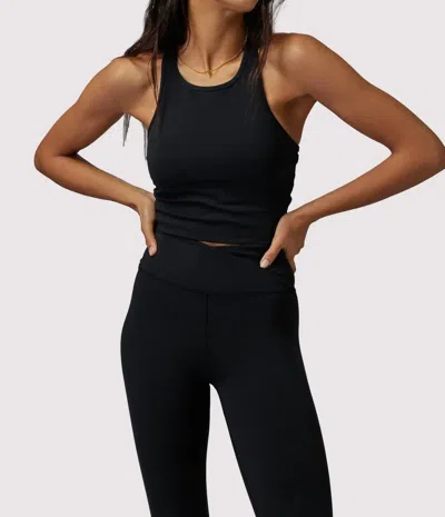Spiritual Gangster Dream Tech Crop Tank In Black