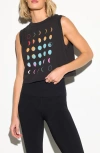 Spiritual Gangster Eclipse Spirit Crop Tank In Black