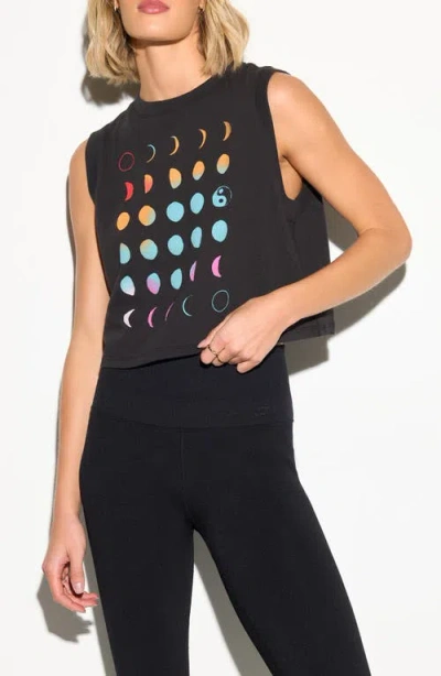 Spiritual Gangster Eclipse Spirit Crop Tank In Black