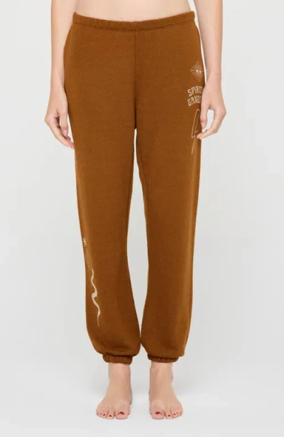 Spiritual Gangster Essence Bolt Luna Cotton & Modal Joggers In Dune