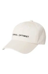 Spiritual Gangster Eternal Optimist Cotton Baseball Cap In Gray
