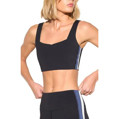 Spiritual Gangster Ezra Longline Sports Bra In Blue