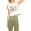 Spiritual Gangster Free Mind Spirit Graphic Crop Tank In White
