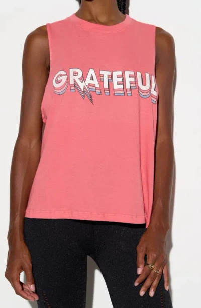 Spiritual Gangster Grateful Ascent Vibe Graphic Tank In Pink