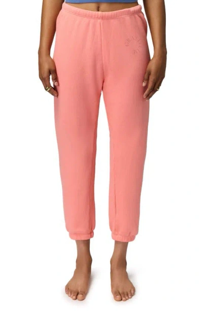 Spiritual Gangster Gratitude Luna Cotton Blend Sweatpants In Flamingo