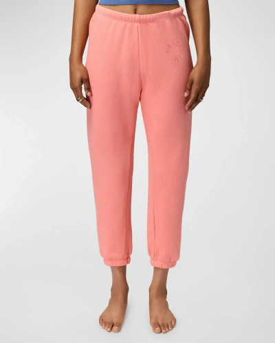 Spiritual Gangster Gratitude Luna Sweatpants In Flamingo