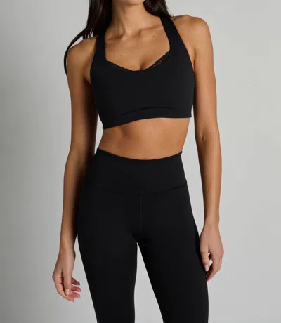 Spiritual Gangster Harmony Lace Bra In Black