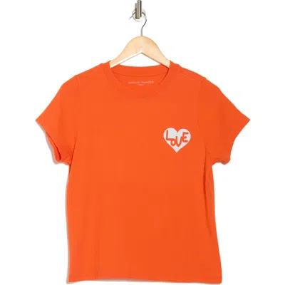 Spiritual Gangster Heart Lila Graphic T-shirt In Tigerlily
