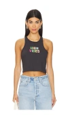 SPIRITUAL GANGSTER HIGH VIBES SIENNA CROP TANK TOP