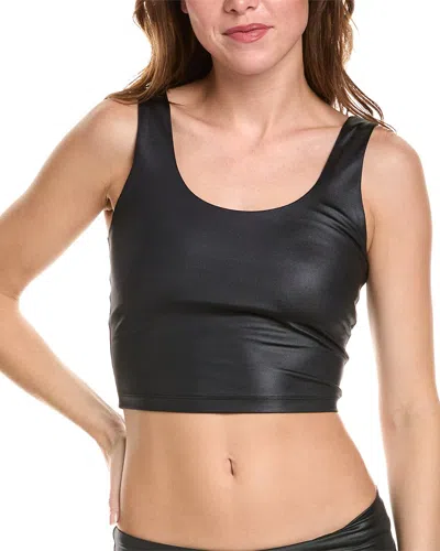 SPIRITUAL GANGSTER INDIE WET LOOK CROP TANK
