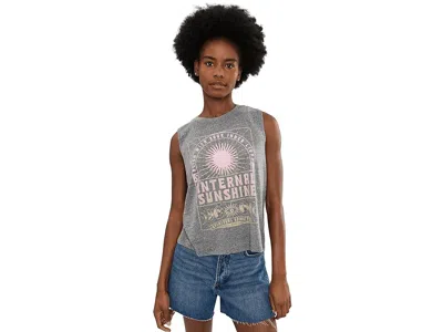 Spiritual Gangster Inner Light Vibe Tank Women's Clothing Heather Grey: Xl In Gray