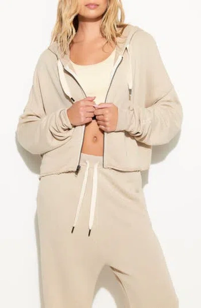 Spiritual Gangster Insignia Farrah Zip Hoodie In Brown