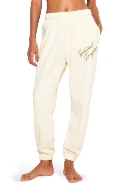 Spiritual Gangster Insignia Portia Cotton Sweatpants In Canvas