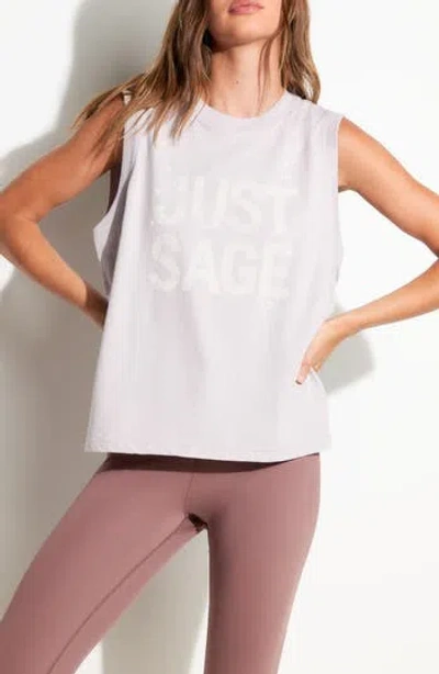 Spiritual Gangster Just Sage Bowery Cotton Tank In Gray