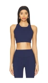 Spiritual Gangster Laurel Longline Sports Bra In Indigo