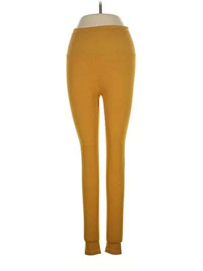 Pre-owned Spiritual Gangster Leggings In Yellow