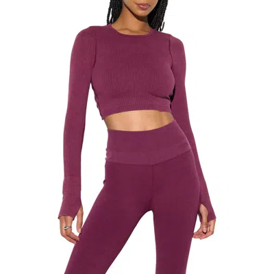 Spiritual Gangster Liberty Mineral Wash Rib Crop Top In Multi