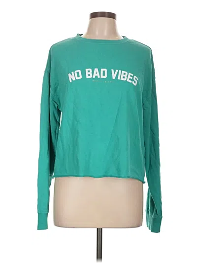Pre-owned Spiritual Gangster Long Sleeve T-shirt In Green