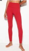 Spiritual Gangster Ada High Waist 7/8 Leggings In Redstone In Red