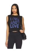 Spiritual Gangster Crawford Crop Tank Top In 黑色