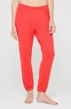 Spiritual Gangster Love Heart Luna Sweatpants In Red