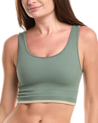 Spiritual Gangster Love Longline Bra In Green