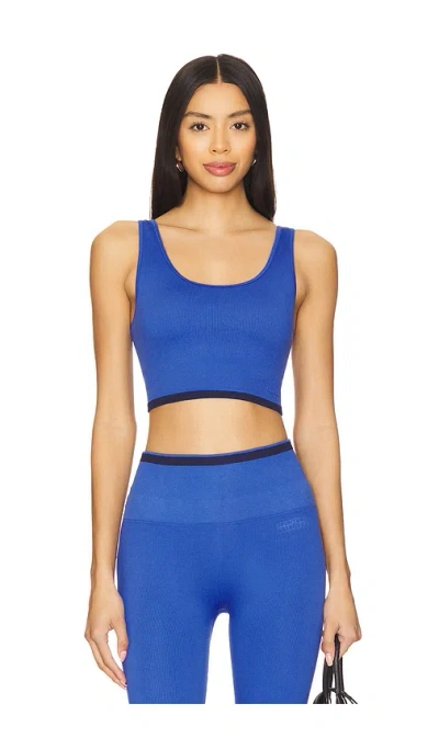 Spiritual Gangster Love Longline Bra In Periwinkle