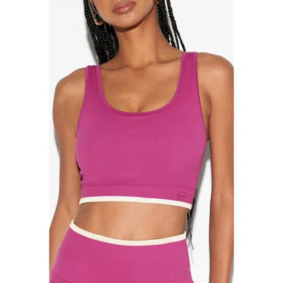 Spiritual Gangster Love Longline Sports Bra In Pink