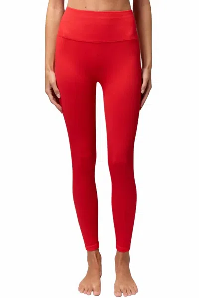 Spiritual Gangster Love Sculpt Leggings In Ruby Red