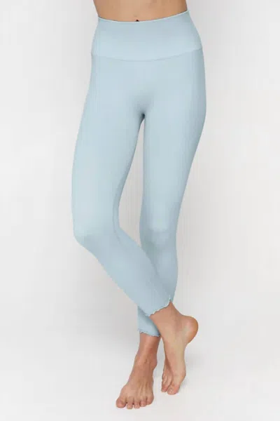 Spiritual Gangster Love Sculpt Ruffle Leggings In Pastel Blue