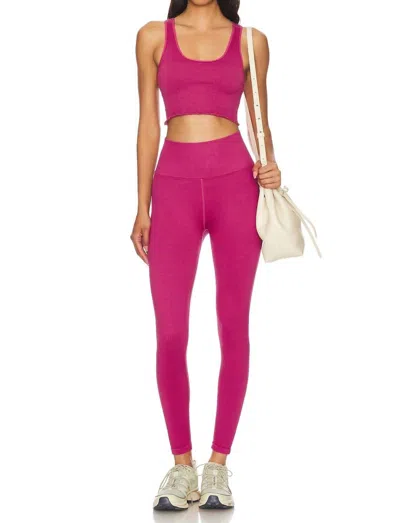 Spiritual Gangster Love Sculpt Washed 7/8 Legging In Pink Haze