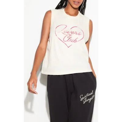 Spiritual Gangster Lovers Bowery Tank Top In Canvas In White