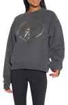 Spiritual Gangster Lovers La Brea Cotton Sweatshirt In Gray