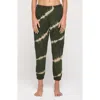 Spiritual Gangster Tie-dye Luna Sweatpant In Loden Tie Dye