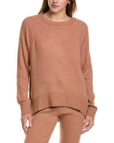 Spiritual Gangster Luxe Essential Doutzen Ballet Wool-blend Sweater In Red