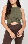 Spiritual Gangster Maci Seamless Tank In Spruce