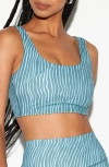 Spiritual Gangster Making Waves Delmar Sports Bra In Blue