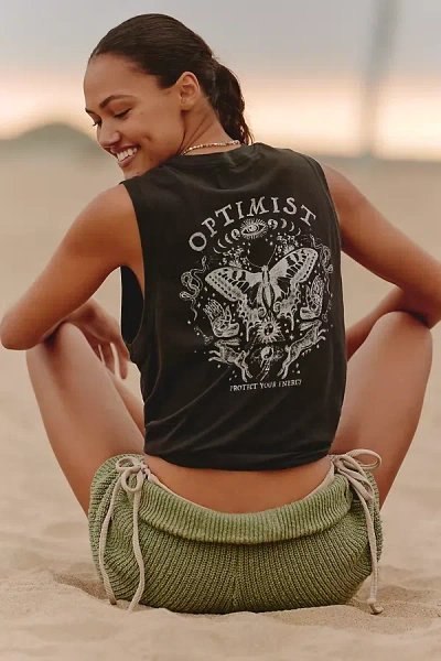 Spiritual Gangster Manifest Graphic Tank Top In Black