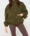 Spiritual Gangster Marcel Sherpa Jacket In Spruce In Grey