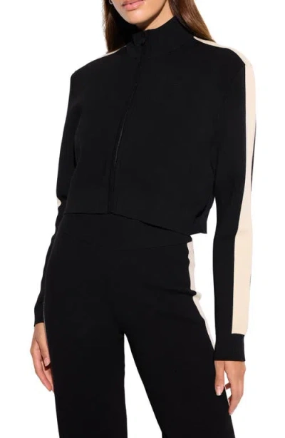 Spiritual Gangster Marlow Crop Zip-up Sweatshirt In Black